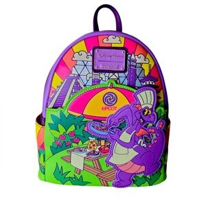 NWT Exclusive Loungefly Disney Parks 2024 Epcot Festival Figment Backpack